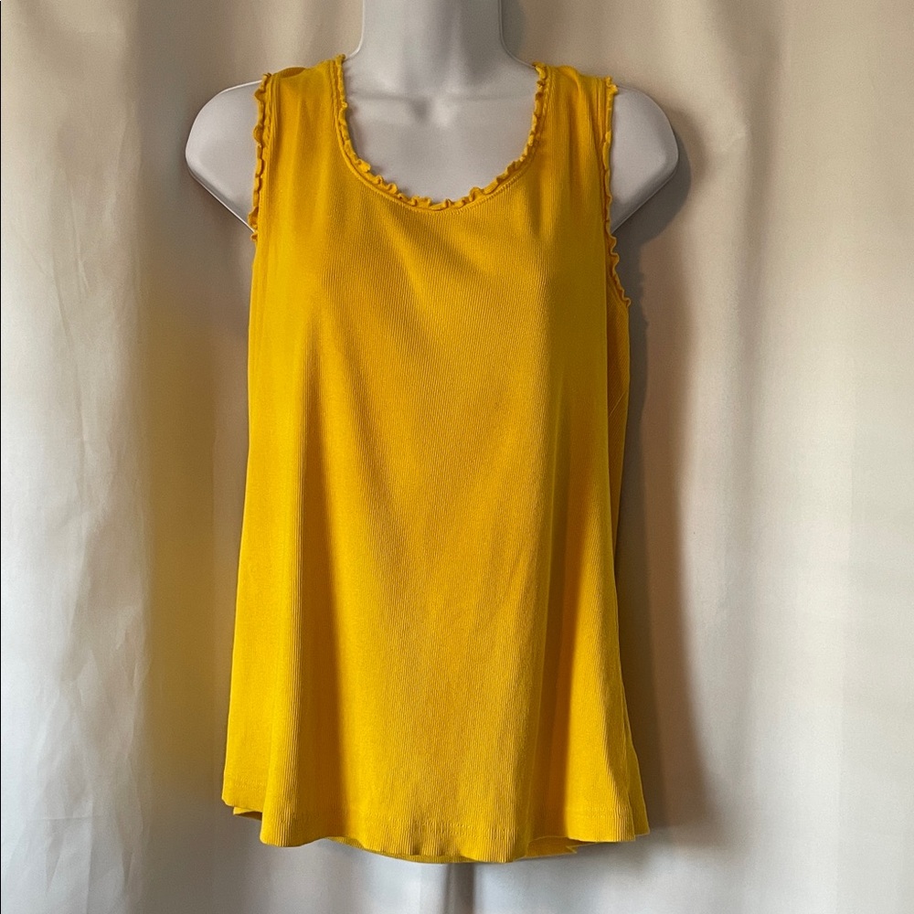 Fashion Bug Bright Yellow Sleeveless Top